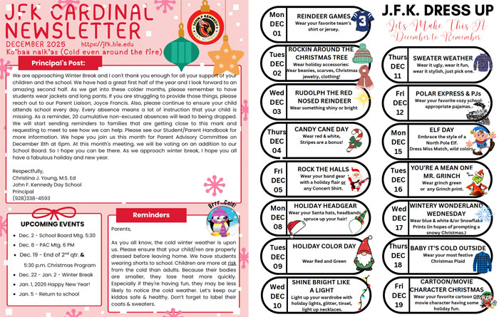 December 2025 newsletter imagery