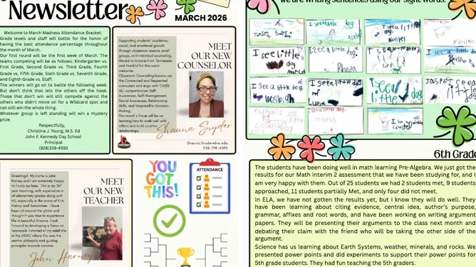 JFK Cardinal Newsletter March 2026