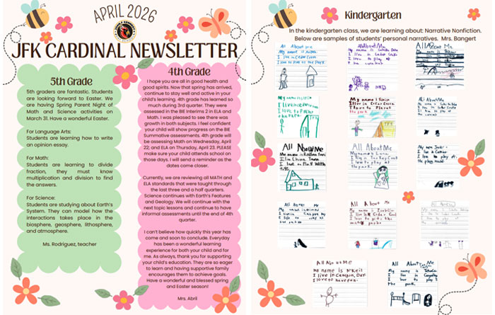 JFK April 2026 Newsletter